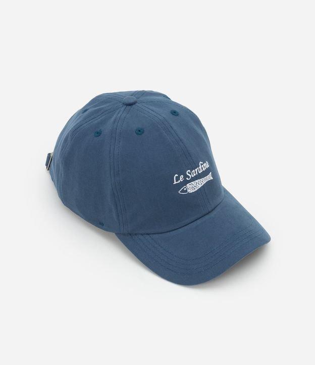Boné Aba Curva em Sarja com Bordado de Sardinha - 1