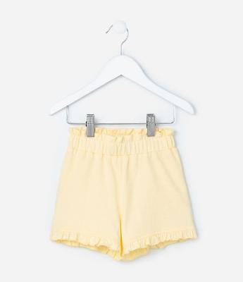 Short Infantil com Babadinho na Barra - Tam 1 a 6 Anos