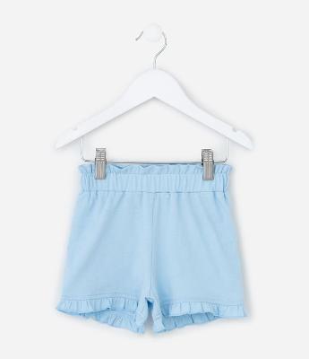 Short Infantil com Babadinho na Barra - Tam 1 a 6 Anos