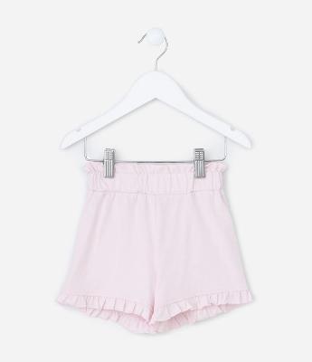 Short Infantil com Babadinho na Barra - Tam 1 a 6 Anos