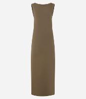 Vestido Longo em Ribana com Decote Halter nas Costas - 1