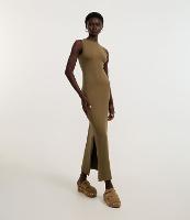 Vestido Longo em Ribana com Decote Halter nas Costas - 3