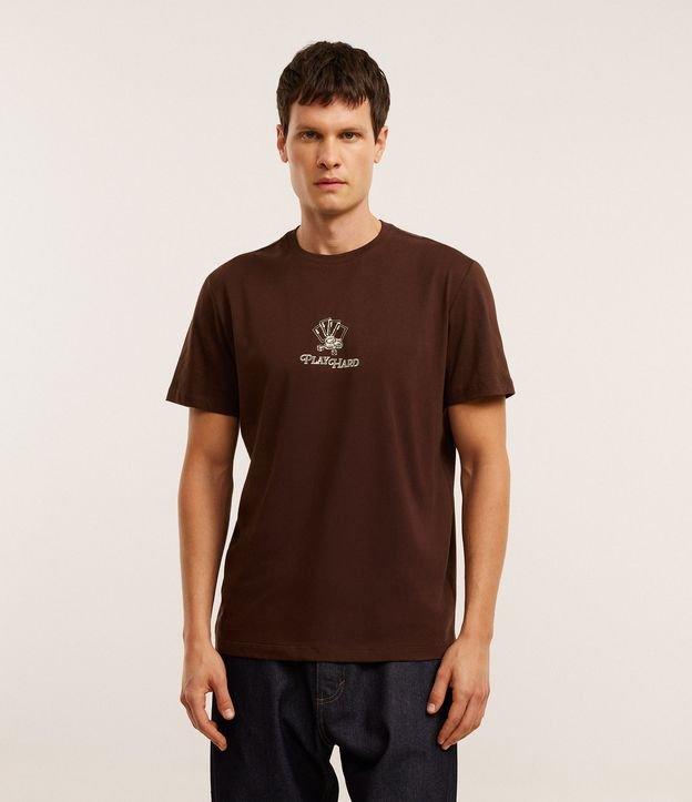 Camiseta Comfort em Algodão com Estampa de Cassino e Lettering - 2
