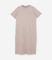 Vestido T-Shirt Midi em Malha Estonada Curve & Plus Size - 1