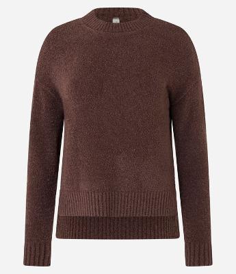 Suéter em Tricô Mousse com Barra Mullet