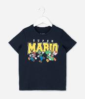 Camiseta Infantil com Estampa Super Mario - Tam 4 a 10 Anos - 1