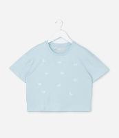 Blusa Cropped Infantil com Bordado Laços - Tam 5 a 14 Anos - 1