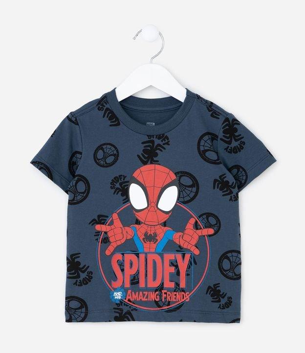 Camiseta Infantil em Algodão Estampa Spidey - Tam 2 a 6 anos - 1