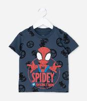 Camiseta Infantil em Algodão Estampa Spidey - Tam 2 a 6 anos - 1