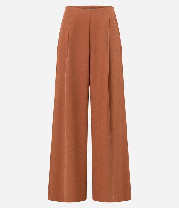 Calça Pantalona Alfaiatada com Pregas Frontais - 1