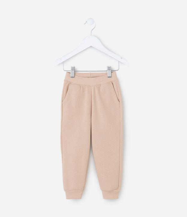 Calça Jogger Infantil em Moletom com Felpa e Bolsos - Tam -  1 A 5 - 1