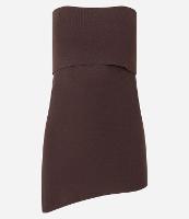 Blusa Boho Tomara Que Caia em Tricô com Decote Dobrado - 2