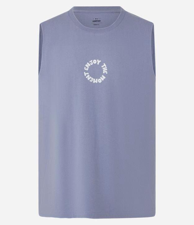 Regata Comfort em Algodão com Estampa Lettering - 1