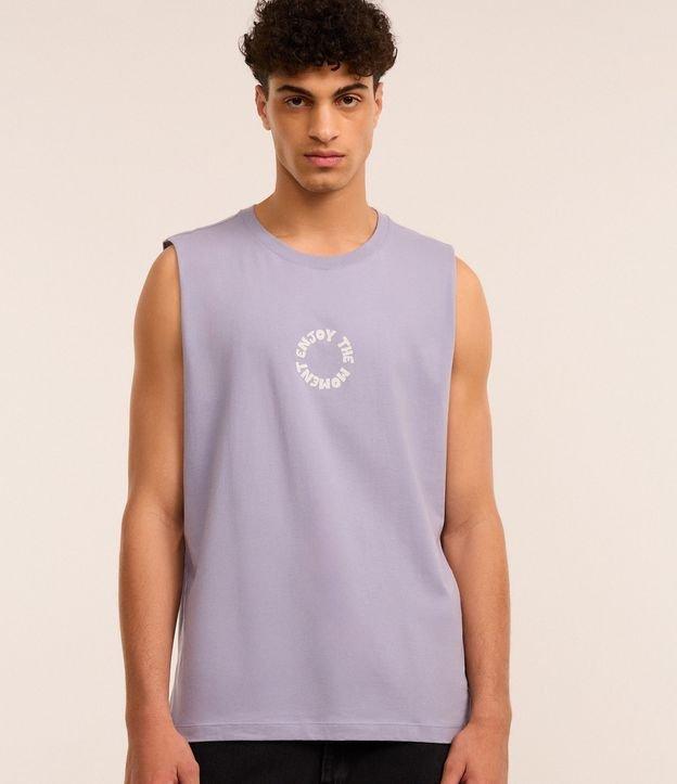 Regata Comfort em Algodão com Estampa Lettering - 2