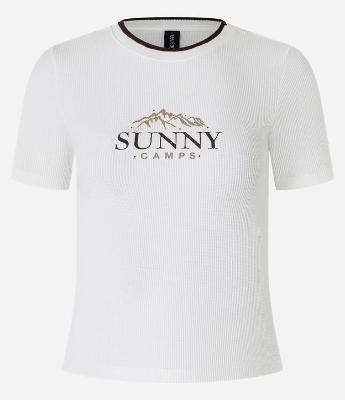 Blusa New T-shirt Texturizada e Estampa Sunny Camps