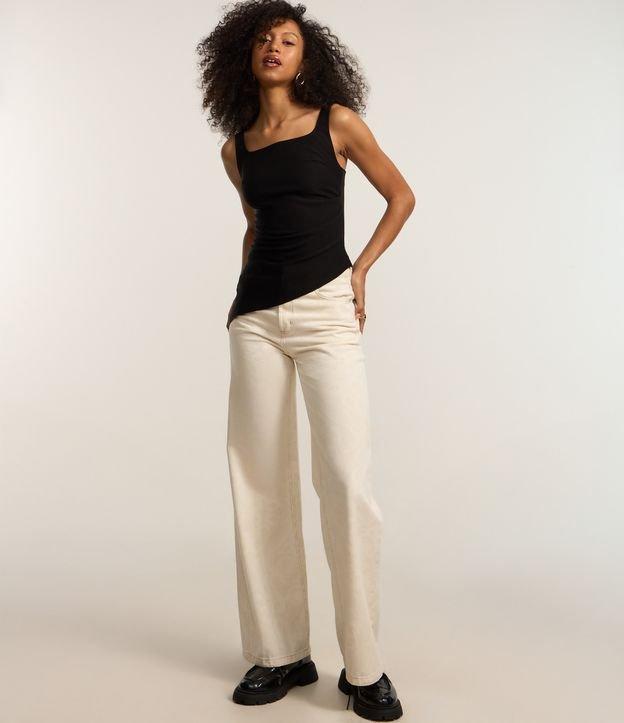 Blusa em Bengaline com Barra Assimétrica - 2