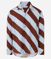 Camisa Comfort em Tricoline com Listras Largas - 1