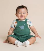 Conjunto Infantil com Estampa Dinossauro - Tam 0 a 18 meses - 2