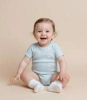 Body Infantil com Estampa de Listras e Margaridas - Tam 0 a 18 meses - 2