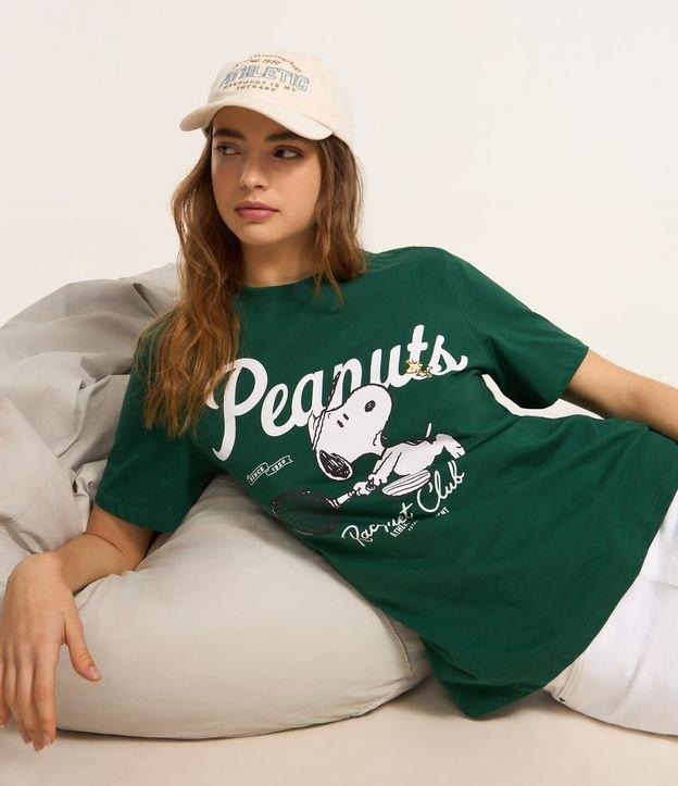Camiseta Alongada em Algodão com Estampa Frontal Peanuts - 2