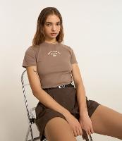 Blusa Baby Look em Algodão com Lettering Birmingham - 2