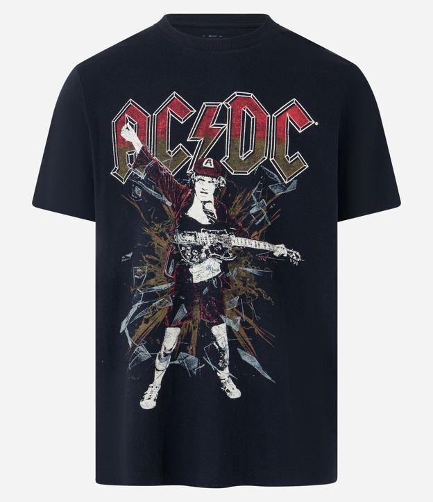 Camiseta Comfort em Algodão com Estampa AC/DC - 1