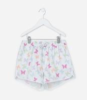 Short Runner Infantil com Estampa Borboletas - Tam 5 a 14 Anos - 1