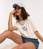 Camiseta Alongada em Algodão com Estampa Surf Frente e Costas - 2