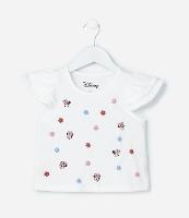 Blusa Infantil com Babadinho e Estampa Minnie - Tam 1 a 5 Anos - 1