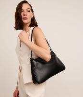 Bolsa Shoulder Média com Detalhes Croco - 1