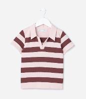 Camisa Infantil com Gola Polo Seamless - Tam 5 a 14 Anos - 1