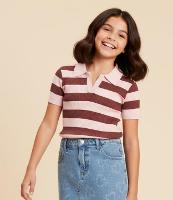 Camisa Infantil com Gola Polo Seamless - Tam 5 a 14 Anos - 2