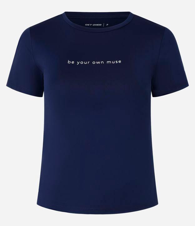 Camiseta Esportiva em Microfibra com Estampa Be Your Own Muse - 1