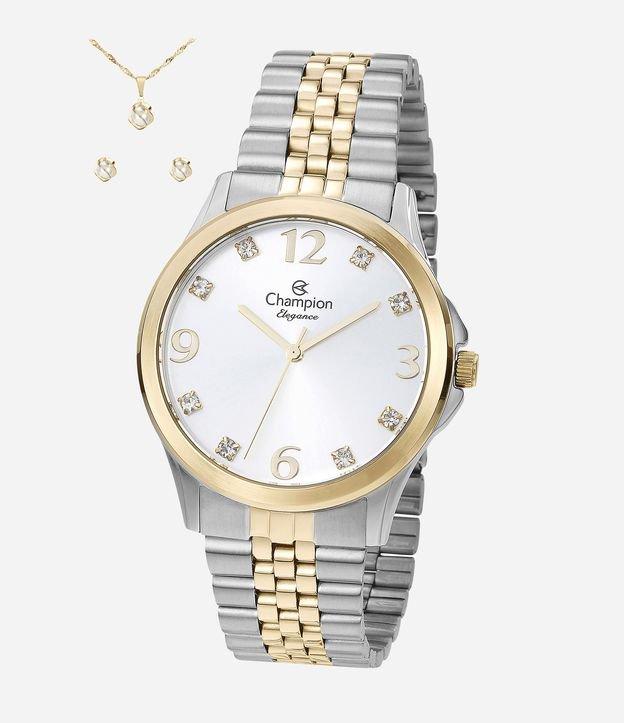 Kit Relógio Analógico Feminino Champion - 1