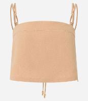 Blusa Cropped em Crepe com Amarração - 1