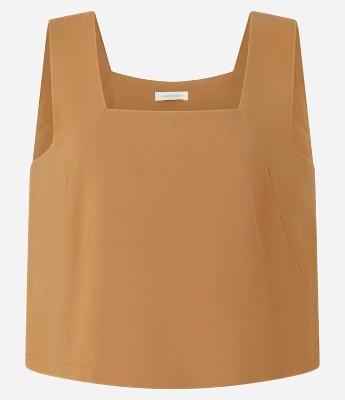 Blusa em Viscose com Decote Quadrado
