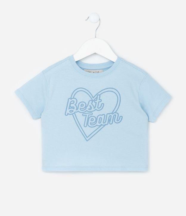 Blusa Infantil com Estampa de Coração e Lettering - Tam 1 A 5 Anos - 1