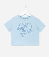Blusa Infantil com Estampa de Coração e Lettering - Tam 1 A 5 Anos - 1