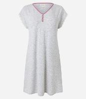 Camisola Curta com Detalhe de Renda e Viés Contrastante - 1