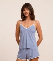 Pijama Short Doll em Microfibra com Estampa Bolinha de Beisebol e Alcinha - 2