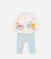 Conjunto Infantil com Estampa Carros Interativos  - Tam 0 a 18 meses - 1