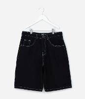 Bermuda Steet em Jeans com Costura Contrastante- Tam 5 A 14 Anos - 1