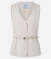 Colete em Alfaiataria com Cintinho e Passantes na Cintura - 1