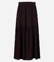 Saia New Midi em Crepe com Babado e Cós Elástico Java - 1