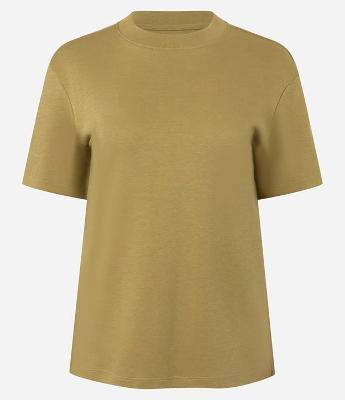 Blusa em Algodão Peruano Interlock com Gola Redonda