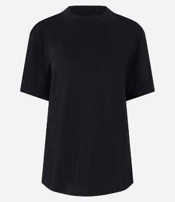 Blusa em Algodão Peruano Interlock com Gola Redonda