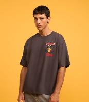 Camiseta Boxy em Algodão com Estampa do Relâmpago Mc Queen - 1