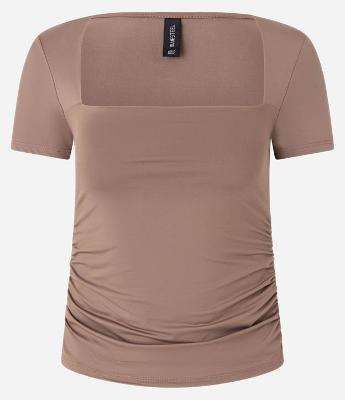 Blusa com Decote Quadrado e Franzido