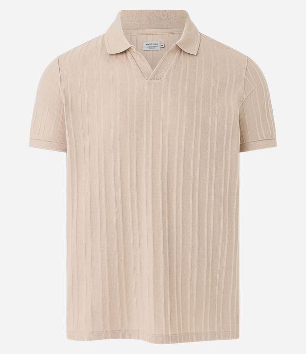 Camisa Polo em Jacquard com Textura Vertical - 1