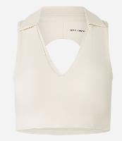 Top sem Bojo Esportivo em Microfibra com Gola Polo e Abertura nas Costas - 1